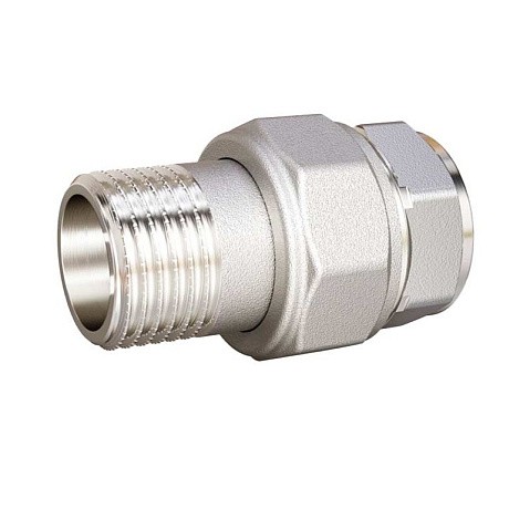 Американки латунные DN 15-50 PN 40 никелированные муфта-штуцер прямые LD Pride купить в Волгограде | "Проконсим" Американки латунные DN 15-50 PN 40 никелированные муфта-штуцер прямые LD Pride купить в Волгограде | "Проконсим"