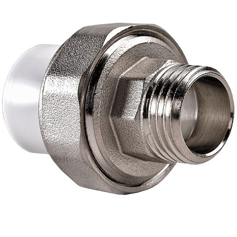 Муфта ПП разьемная 50-1 1/2'' PN 25 раструбная белая РВК купить в Волгограде | "Проконсим"