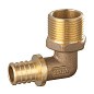 Угольник латунный для PEX DN 16 с наружной резьбой 1/2'' под надвижную гильзу PLP купить в Волгограде | "Проконсим"
