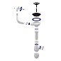 Сифон для мойки Unicorn В410P, без отвода, 3 1/2'' х40 чаша из нержавеющей стали, прямоугольный перелив купить в Волгограде | "Проконсим"