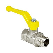 Краны латунные шаровые газовые 11Б27фт1М DN 15-50 PN 25-40 никелированные рычаг муфта-штуцер Valfex.272 Standart ГОСТ Р 59553 купить в Волгограде | "Проконсим"