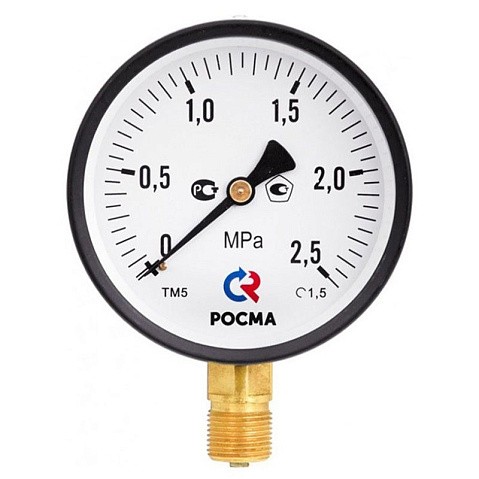 Манометр общетехнический Росма ТМ-510Р.00, до 0,6МПа M20x1,5, 100мм, радиальное присоединение, класс точности 1.0 купить в Волгограде | "Проконсим" Манометр общетехнический Росма ТМ-510Р.00, до 0,6МПа M20x1,5, 100мм, радиальное присоединение, класс точности 1.0 купить в Волгограде | "Проконсим"