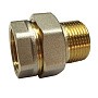 Американки латунные DN 15-50 PN 40 никелированные муфта-штуцер прямые купить в Волгограде | "Проконсим"