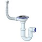 Сифон для мойки Unicorn Y411, без отвода, 3 1/2'' х40 чаша из нержавеющей стали, круглый перелив купить в Волгограде | "Проконсим"