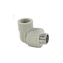 Угольники ПП DN 20-32 PN 25 комбинированные с наружной резьбой серые Valfex купить в Волгограде | "Проконсим"