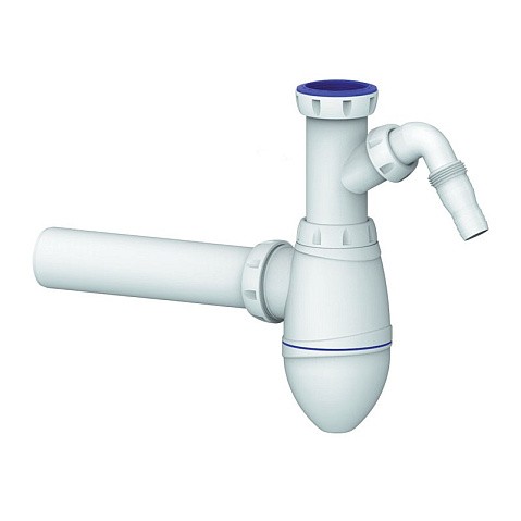Сифон для умывальника Unicorn А510V, 40х40 прямой отвод, 1 1/2'' х40 с отводом для стиральной машины преходник 40х32 купить в Волгограде | "Проконсим"