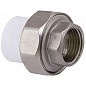 Муфта комбинированная ПП 32-1/2'' PN 25 разъёмная с внутренней резьбой белая PlasticPro купить в Волгограде | "Проконсим"