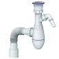 Сифон для мойки Unicorn В320VР, 40х50 гибкий отвод, 1 1/2'' х40 пластиковая чаша с отводом для стиральной машины купить в Волгограде | "Проконсим"