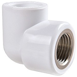  Угольник ПП 25-1/2'' PN 25 белый РВК 21005 (930659297) со склада Проконсим в Волгограде
