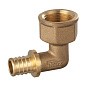 Угольник латунный для PEX DN 20 с внутренней резьбой  3/4'' под надвижную гильзу PLP купить в Волгограде | "Проконсим"