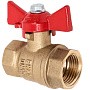 Кран латунный шаровой 11Б27фт1М DN 32 PN 40 бабочка муфта-муфта Valfex.217 DeltaPro купить в Волгограде | "Проконсим"
