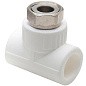 Тройник комбинированный ПП 25-3/4'' PN 25 с накидной гайкой белый РТП 14271 купить в Волгограде | "Проконсим"