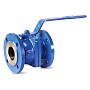 Кран шаровой DN 32 PN 16 чугунный 130мм уплотнение PTFE фланцевый FAF 1100032