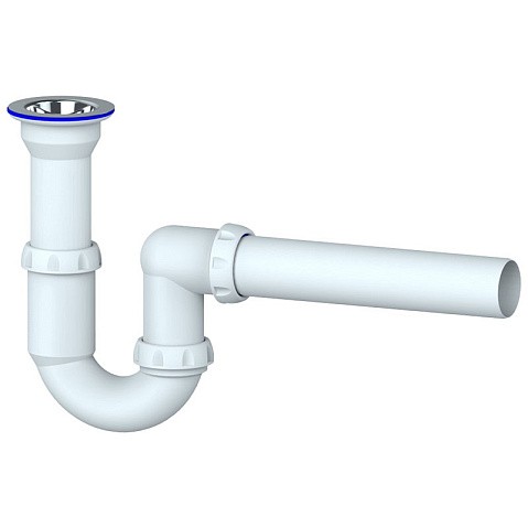 Сифон для умывальника Unicorn Y110, 40х40 прямой отвод, 1 1/2'' х40 чаша из нержавеющей стали купить в Волгограде | "Проконсим"