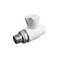 Кран шаровой для радиатора ПП 20-1/2'' PN 25 прямой с американкой белый VALFEX  купить в Волгограде | "Проконсим"
