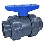 Кран шаровый клеевой НПВХ DN 63 PN 16 уплотнение EPDM/TPV черный Aquaviva AQVBVD63 купить в Волгограде | "Проконсим"