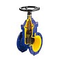 Задвижка чугунная DN 100 PN 16 с обрезиненным клином EPDM 70гр. Zetkama zGAT.111D100C57 купить в Волгограде | "Проконсим" (920300108)