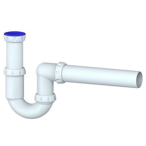 Сифон для умывальника Unicorn Y415, 40х40 прямой отвод, 1 1/2'' х40 преходник 40х32 купить в Волгограде | "Проконсим"