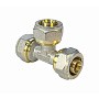 Тройники латунные для PEX труб DN 16-32 PN 10 обжимные никелированные Valfex VF.331.N купить в Волгограде | "Проконсим"