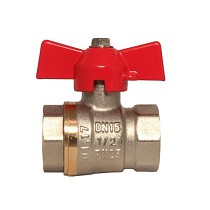 Краны латунные шаровые DN 15-25 PN 25 бабочка муфта-муфта SGL prof купить в Волгограде | "Проконсим"