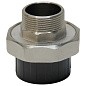 Муфта разборная НПВХ DN 32-1" PN 16 клеевая с наружной латунной резьбой черная Aquaviva AQVBND32M купить в Волгограде | "Проконсим"