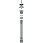 Сифон гофрированный Unicorn D220, 40х50 гибкий отвод, 1 1/2'' х40 чашка из нержавеющей стали, 800мм купить в Волгограде | "Проконсим"