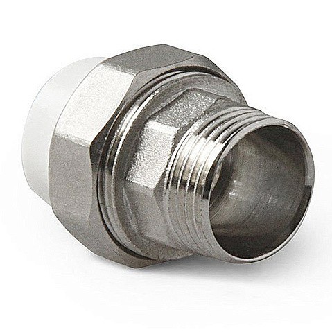 Муфта комбинированная ПП 75-2 1/2'' PN 25 разъёмная с наружной резьбой белая Pro Aqua PA21026 купить в Волгограде | "Проконсим"