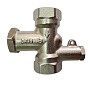 Клапан латунный MVI BL.110.05, DN 20 PN 10, балансировочный, Kvs 3,35 м3/ч, никелированный, муфта-муфта