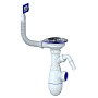 Сифон для мойки Unicorn В430V, без отвода, 3 1/2'' х40 с отводом для стиральной машины, прямоугольный перелив купить в Волгограде | "Проконсим"