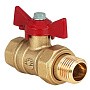 Краны латунные шаровые 11Б27фт1М DN 15-32 PN 40 бабочка-американка Valfex.230 DeltaPro купить в Волгограде | "Проконсим"