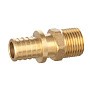 Муфта латунная для PEX DN 16 с наружной резьбой 1/2'' под надвижную гильзу PLP
