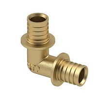 Угольники латунные для PEX-PEX труб DN 16-40 PN 16 под надвижную гильзу РосТурПласт купить в Волгограде | "Проконсим"