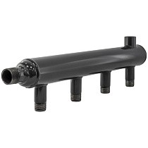 Коллектор распределительный стальной DN 25 PN 16 вход 15-15 2 выхода НР 1/2'' выход под кран Маевского, универсальный PLP купить в Волгограде | "Проконсим"