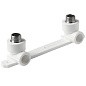 Угольник установочный двойной ПП 20-1/2'' PN 25 с наружной резьбой белый Pro Aqua PA280108P купить в Волгограде | "Проконсим"
