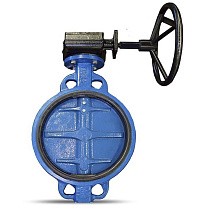 Затворы поворотные дисковые DN 350-600 PN 16 межфланцевые с чугунным диском с редуктором FAF купить в Волгограде | "Проконсим"