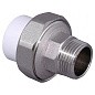 Муфта комбинированная ПП 20-1/2'' PN 25 разъёмная с наружной резьбой белая VALFEX  купить в Волгограде | "Проконсим"