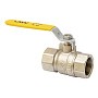 Кран латунный шаровой газовый MVI BV.811 DN 40 PN 25 никелированный полнопроходной муфта-муфта рычаг купить в Волгограде | "Проконсим"