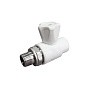 Кран шаровой для радиатора ПП 25-3/4'' PN 25 прямой с американкой белый VALFEX  купить в Волгограде | "Проконсим"