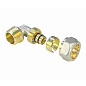 Угольник латунный для PEX труб 16-1/2'' PN 10 обжимной никелированный Valfex VF.352.N  купить в Волгограде | "Проконсим"