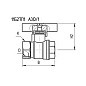 Кран латунный шаровой 11Б27п1 DN20 PN40 бабочка муфта-муфта БАЗ Standart купить в Волгограде | "Проконсим"
