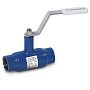 Кран стальной шаровой DN 15 PN40 100мм полнопроходной муфта-муфта с ручкой Temper купить в Волгограде | "Проконсим"