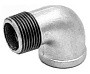 Угольники чугунные 90 гр. DN 15-25 PN 16 оцинкованные муфта-штуцер Fittex Plus купить в Волгограде | "Проконсим"