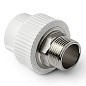 Муфта комбинированная ПП 40-1 1/4'' PN 25 под ключ с наружной резьбой белая Pro Aqua PA23520P купить в Волгограде | "Проконсим"