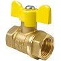 Кран латунный шаровой газовый Valfex.277.LB3 11Б27фтМ DN 25 PN 40 бабочка муфта-муфта купить в Волгограде | "Проконсим"