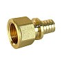 Муфта латунная для PEX труб 16-1/2'' PN 16 S-2,2мм переходная под надвижную гильзу Valfex VF.401.AF купить в Волгограде | "Проконсим"
