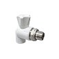 Кран шаровой для радиатора ПП 25-1/2'' PN 25 угловой с американкой белый VALFEX  купить в Волгограде | "Проконсим"