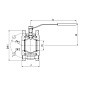 Кран стальной шаровой разборный BREEZE 11с42п, DN 100 PN 16, 125мм, стандартнопроходной, фланцевый с ручкой купить в Волгограде | "Проконсим"