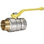 Краны латунные шаровые газовые DN 15-50 PN40 никелированные рычаг муфта-штуцер Temper серия 83 ГОСТ Р 59553 купить в Волгограде | "Проконсим"