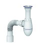 Сифон для умывальника Unicorn А120, 40х50 гибкий отвод, 1 1/2'' х40 чаша из нержавеющей стали  купить в Волгограде | "Проконсим"