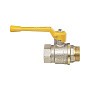 Краны латунные шаровые газовые 11Б27п DN 15-40 PN 40 никелированные рычаг муфта-штуцер БАЗ А11.0.Н купить в Волгограде | "Проконсим"